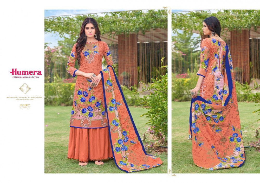 Gul Ahmed Humera 1 Latest Fancy Designer Casual Wear Pure Lawn  Cotton Dress Materials Collection 
